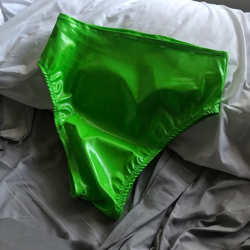 Eat sleep rave vinyl neon green bottoms